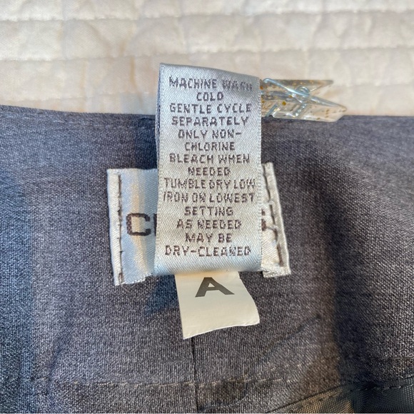 Chico’s Women’s Gray Straight Leg Suit Dress Pants Size 1/8 Career Office - Picture 8 of 13